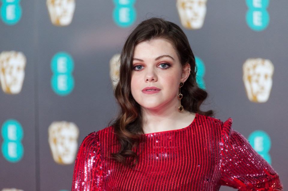 Georgie Henley at a Warner Bros. post-BAFTA celebration.