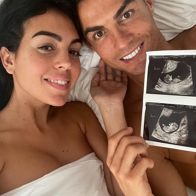 Georgina is pregnant with twins