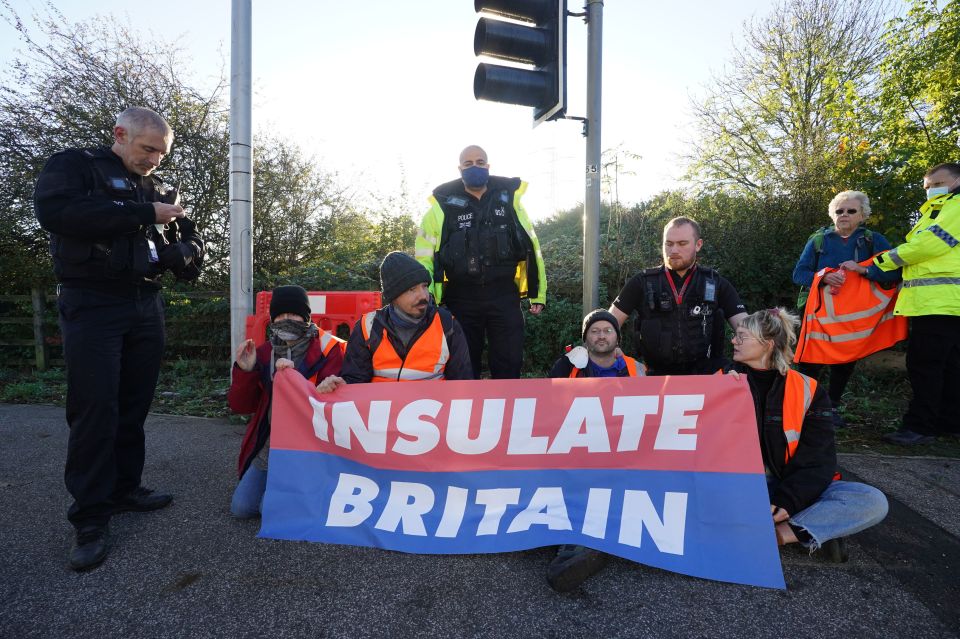 A mob of Insulate Britain eco-zealots tried to launch ANOTHER day of protests today