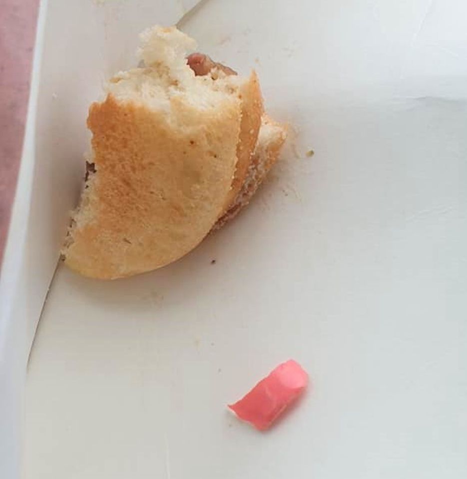 She found what she claims was a "rubbery gel nail"