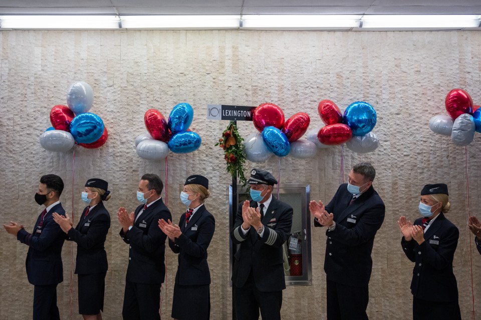 It was an emotional morning for families and cabin crew