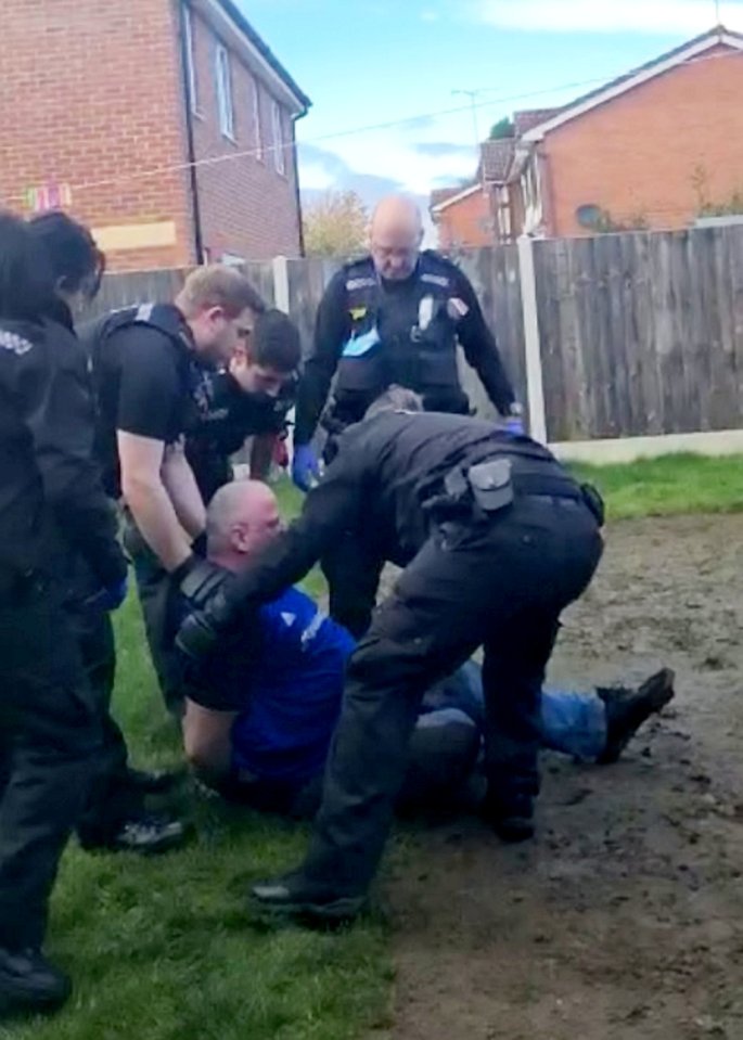 Darrell said he suffered a blow to the head and two seizures after six officers arrived to nick him