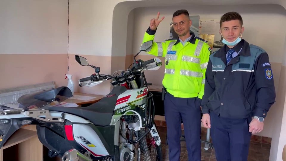 His bike remains in Romania - and now needs to be shipped back to the UK