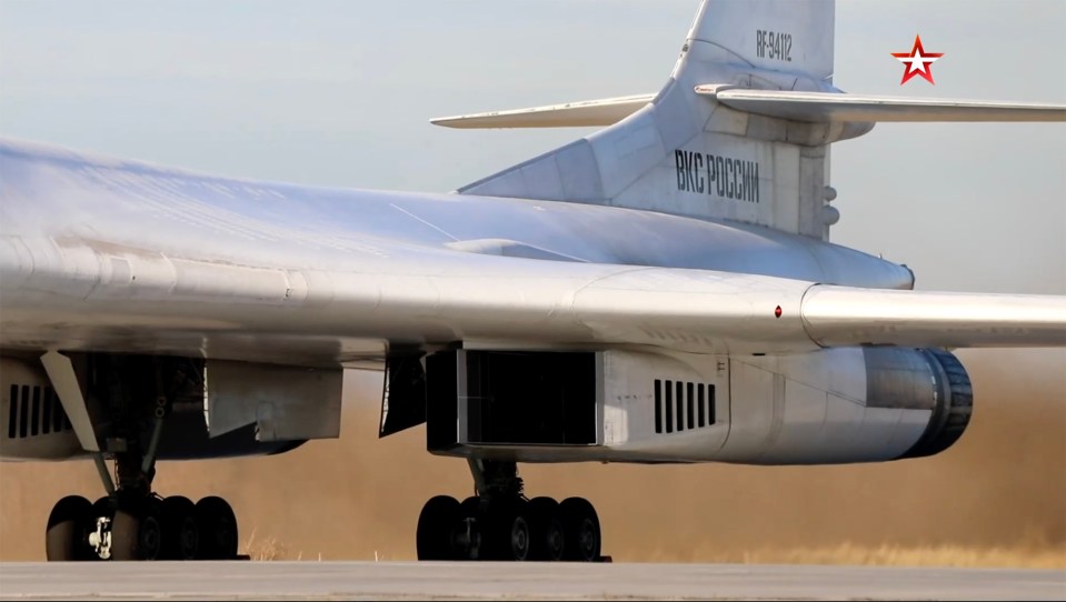 The Tu-160 bomber is nuclear capable