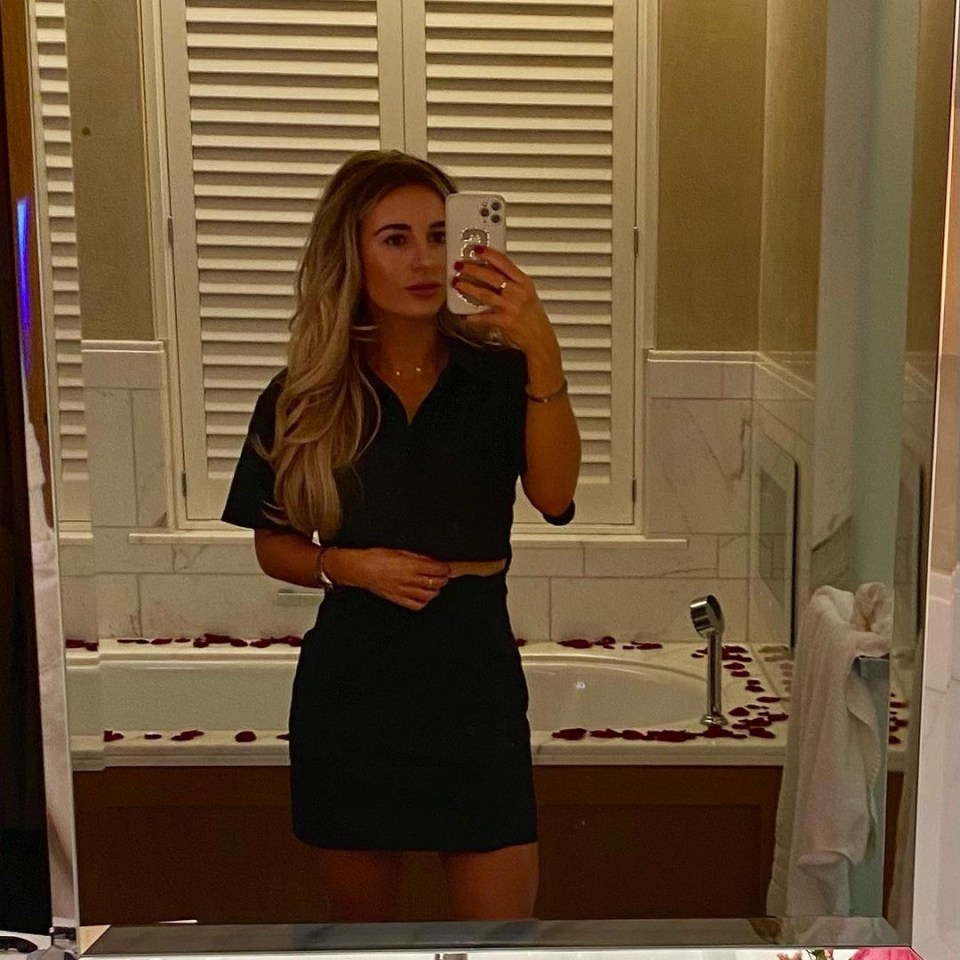 The Love Island star shared pictures from their romantic trip