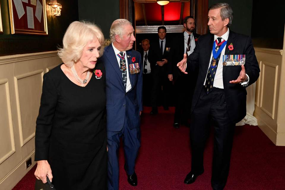 Prince Charles arrived with the Duchess of Cornwall