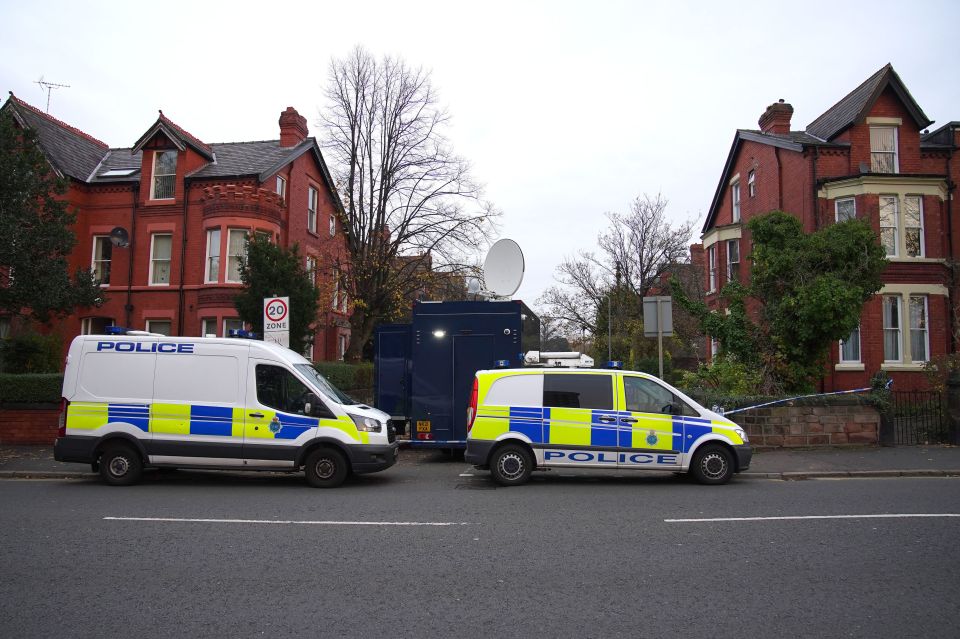 Police also searched a home in Rutland Avenue