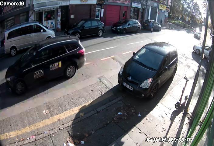 New CCTV footage shows cabbie David Perry's taxi en route to the hospital before the explosion