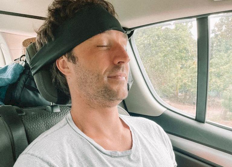 There is a new way to sleep on a plane - called a Dream Strap
