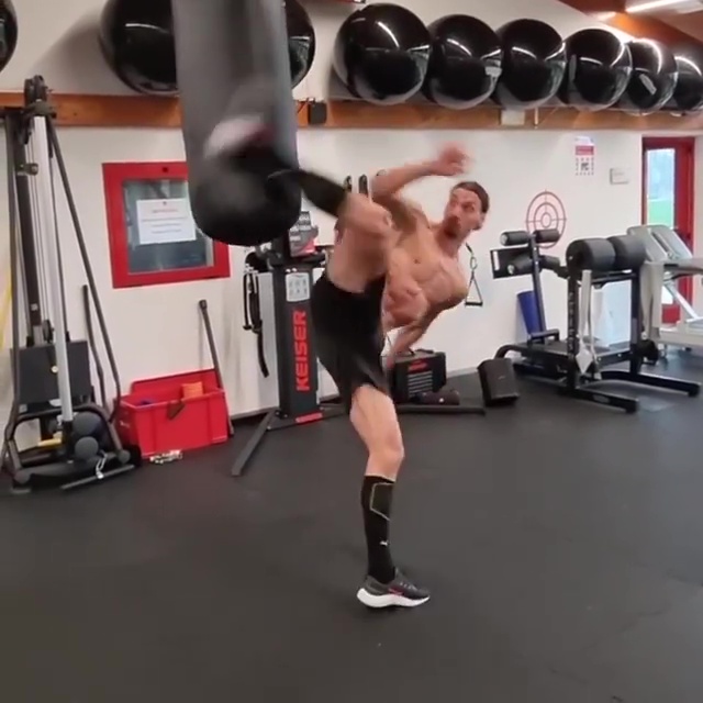 Ibrahimovic's incredible flexibility is a sight to behold