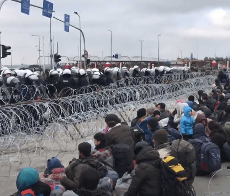 Putin has been accused of stoking the migrant crisis on the Belarus border
