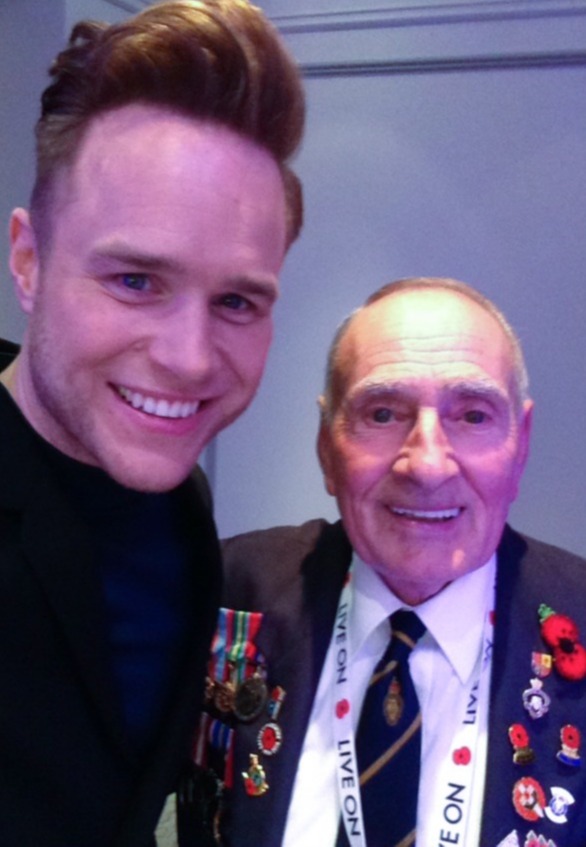 Brian grabbed a picture with singer Olly Murs