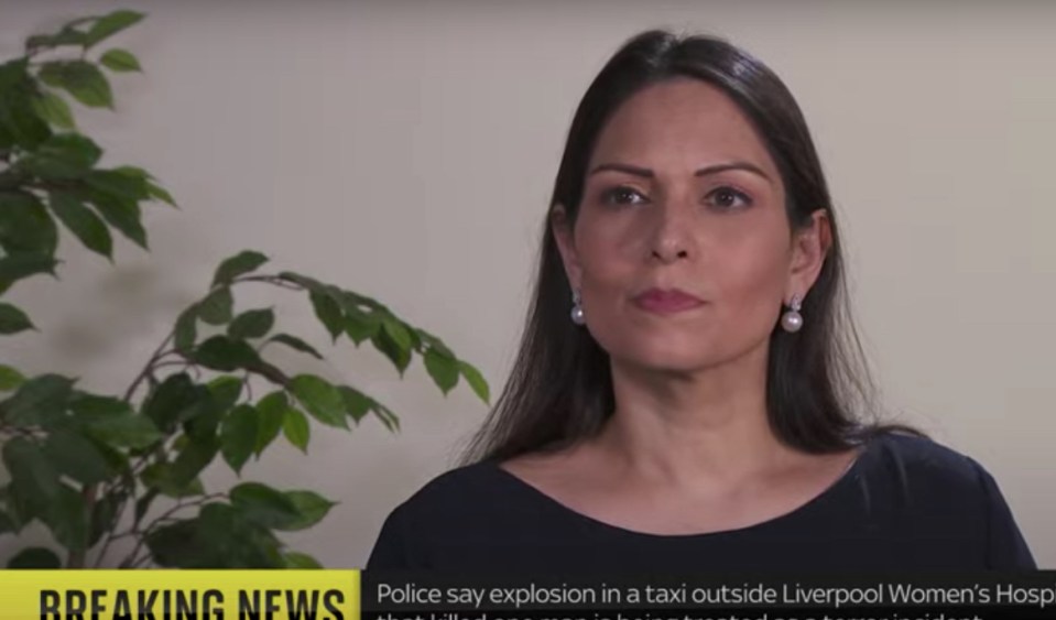 Home Secretary Priti Patel announced the raising of the threat level