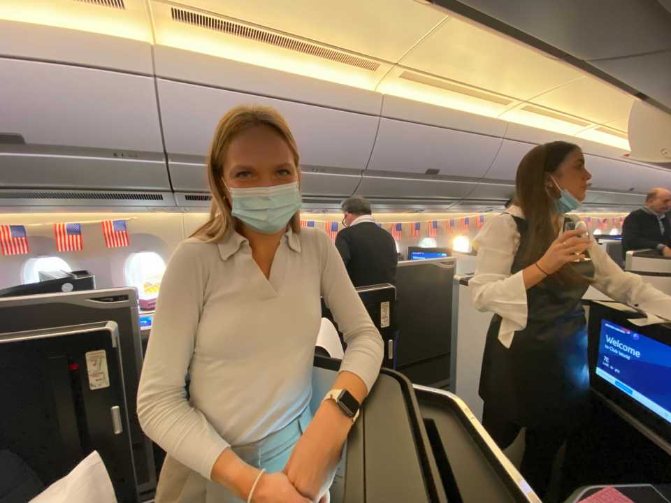 The Sun's Sophie Swietochowski onboard the BA flight to New York this morning