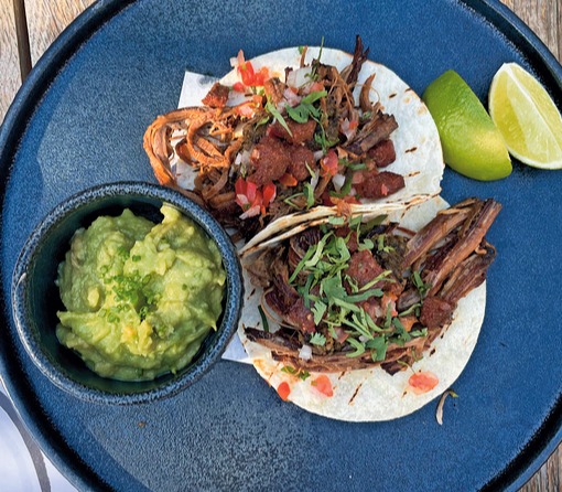 Morena's fish taco are off the scale tasty