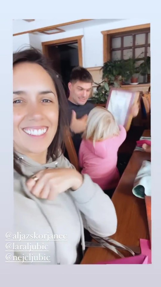 They later warmed up in a restaurant