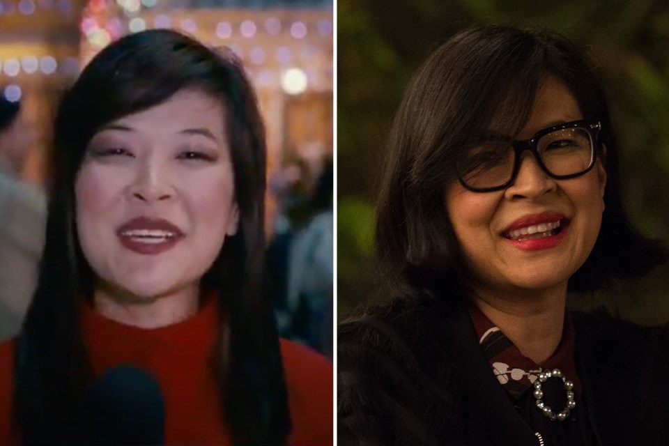 TV reporter SuChin played herself in the 2006 funny flick