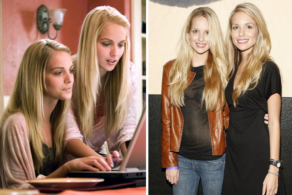 Kelly and Sabrina Aldridge played the 'hot twins' in Deck The Halls