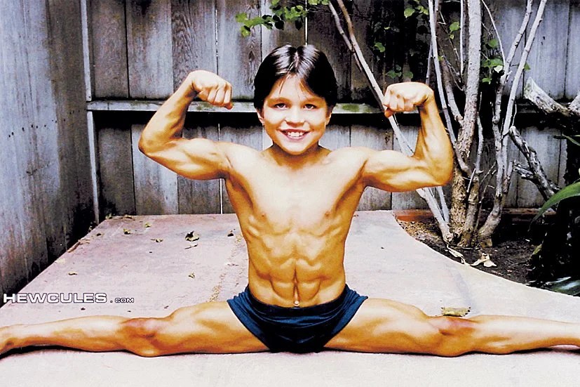 He also used his incredible flexibility in karate