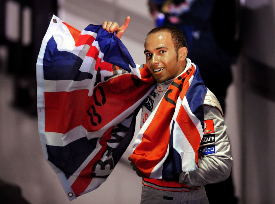 Hamilton claimed his first world title in 2008