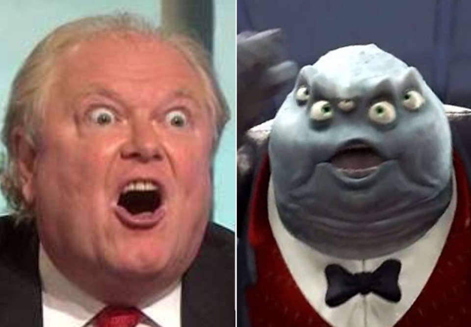 Digby Jones, left, and Henry J Water-noose III from Monsters Inc