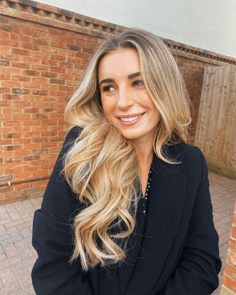 The Love Island star looked happier than ever as she cosied up to her new beau