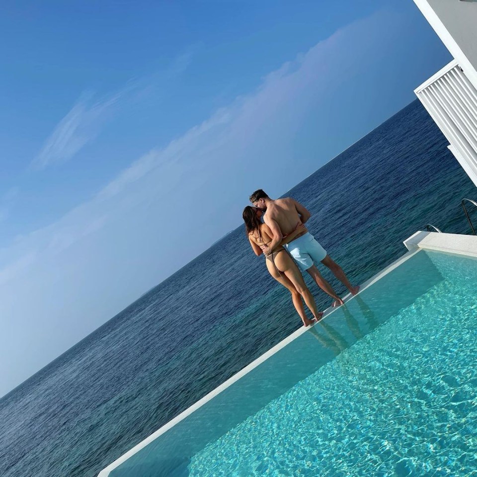 Fans have been encouraging Chris to pop the question to golfer girlfriend Annabel