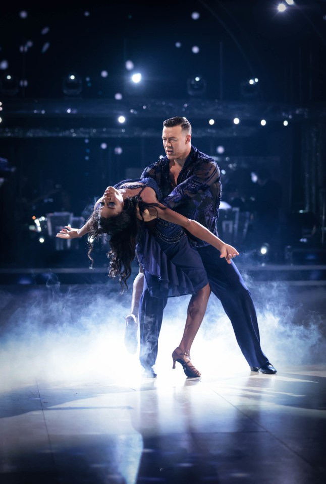 Strictly Come Dancing's AJ Odudu and Kai Widdrington did nothing to dispel rumours of a romantic link with their sexy performance