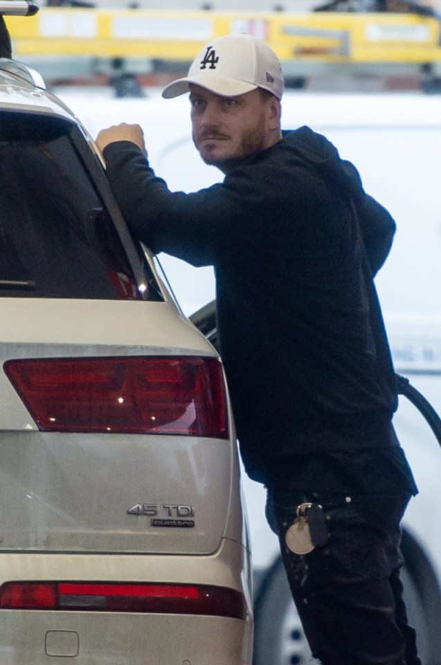 The star was spotted filling up near his home in Yorkshire