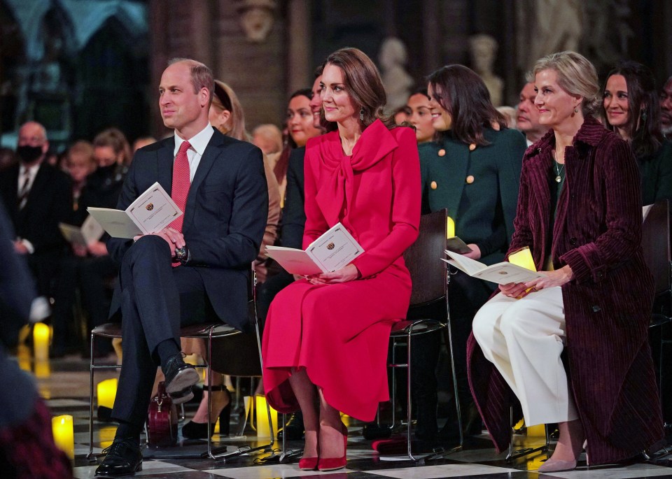 The Duke of Cambridge and Sophie the Countess of Wessex were among the guests