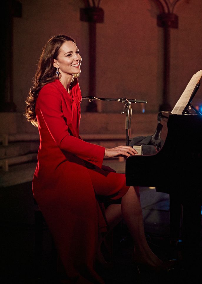 Kate Middleton revealed her talent during the hour-long carol concert tonight