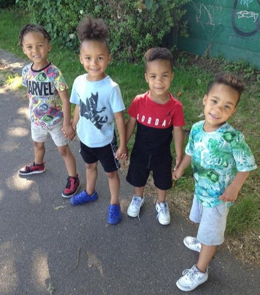 Kyson and Bryson, four, and Leyton and Logan tragically died in the fire