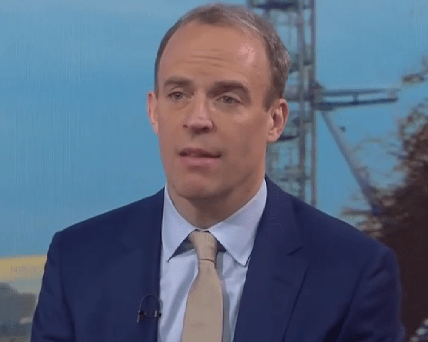 Mr Raab refused to deny speculation Russia could be barred from the international banking system