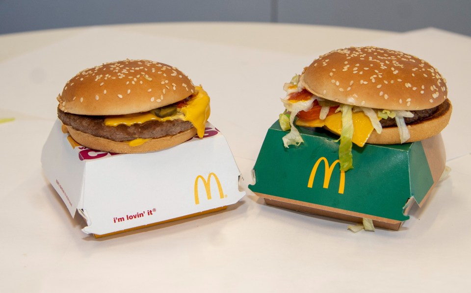 Tasting a beef burger and McPlant side by side highlighted the different textures