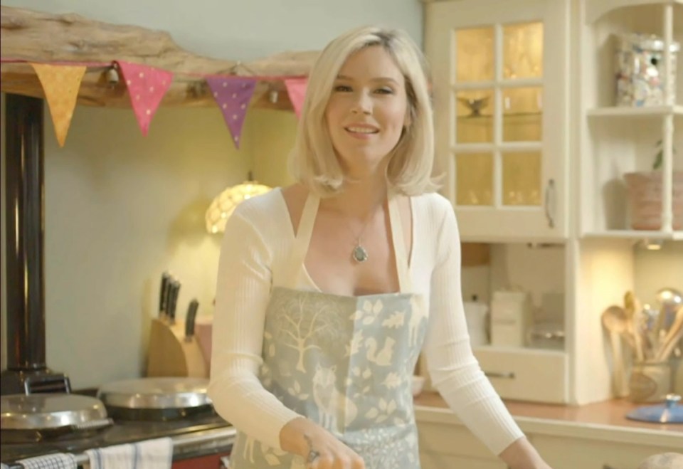 The singer was doing a cooking segment