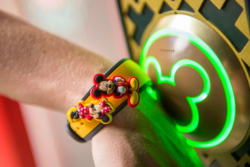 Magic bands are used to monitor where people are in the theme parks