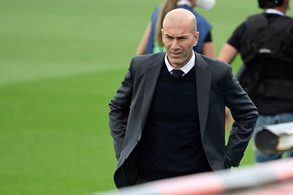 Zidane was sacked at the end of last season