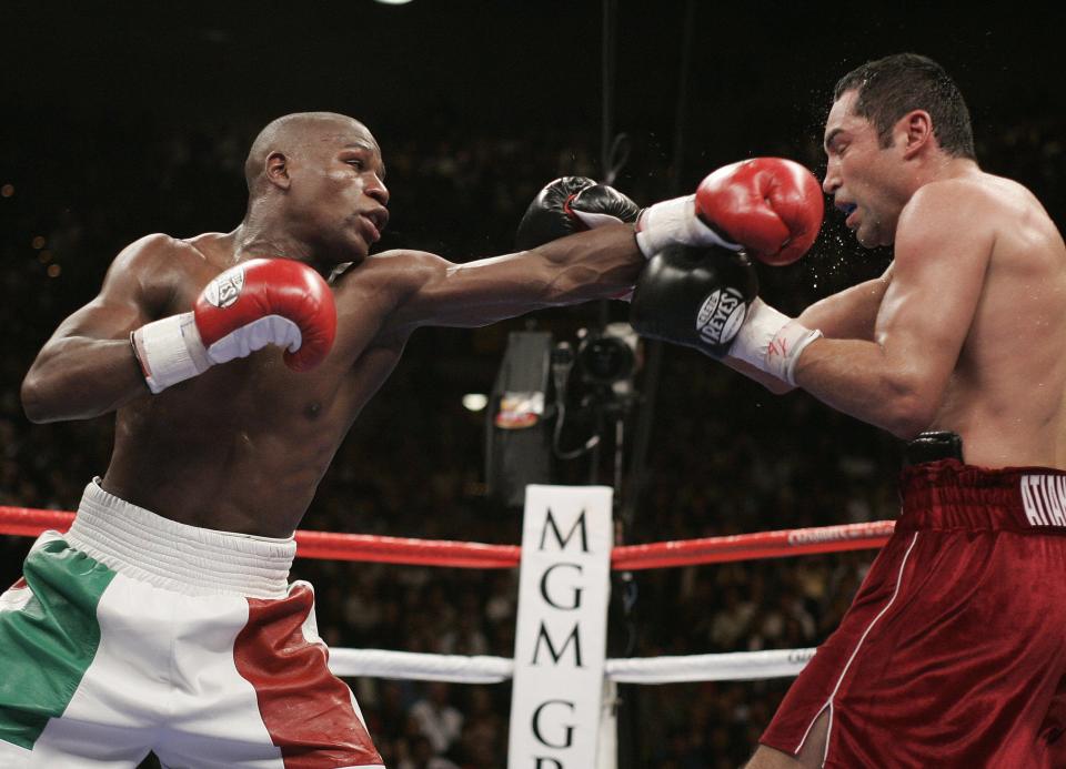 Floyd Mayweather beat Oscar De La Hoya in 2007