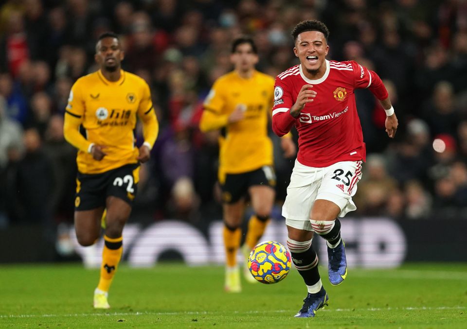 Jadon Sancho struggled throughout and was lucky to last as long as he did
