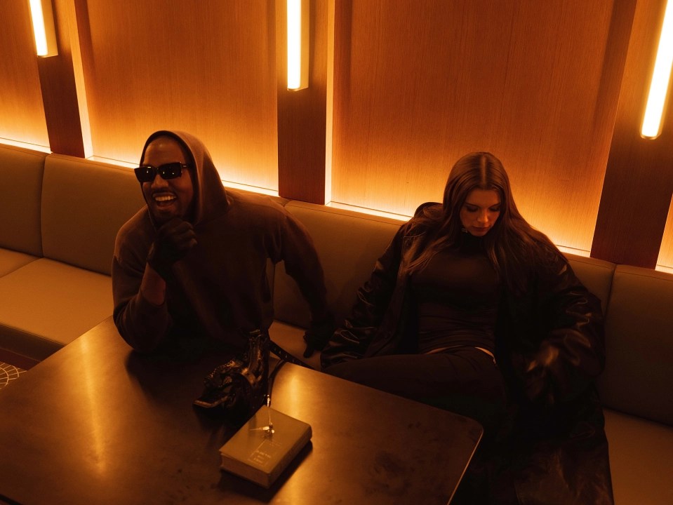 Kanye’s wide grin 'suggests he was delighted to boast about his passionate side with this very emphatic snog' says Judi