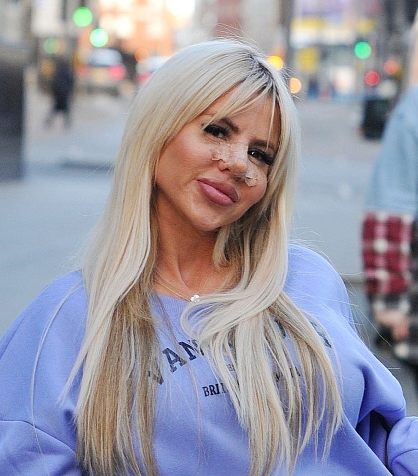 Hannah Elizabeth revealed her new nose while shopping in Liverpool