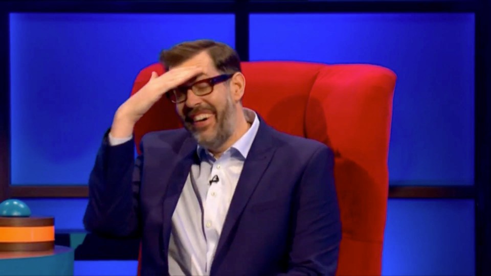 Host Richard Osman roared with laughter at his celeb guest's hilarious reaction