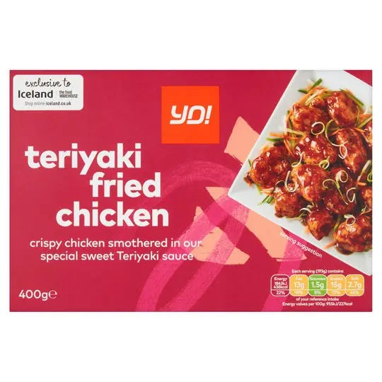 Yo! teriyaki fried chicken is £3 with your Iceland Bonus Card