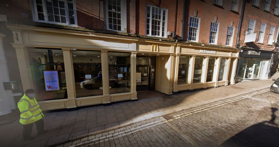 The incident happened at a McDonald's in York