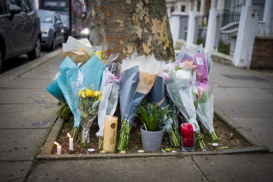 Dozens of tributes have been left to the mum at the scene