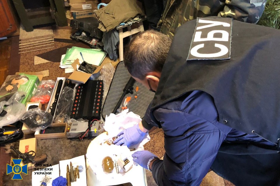 Weapons and computer equipment were seized by Kiev