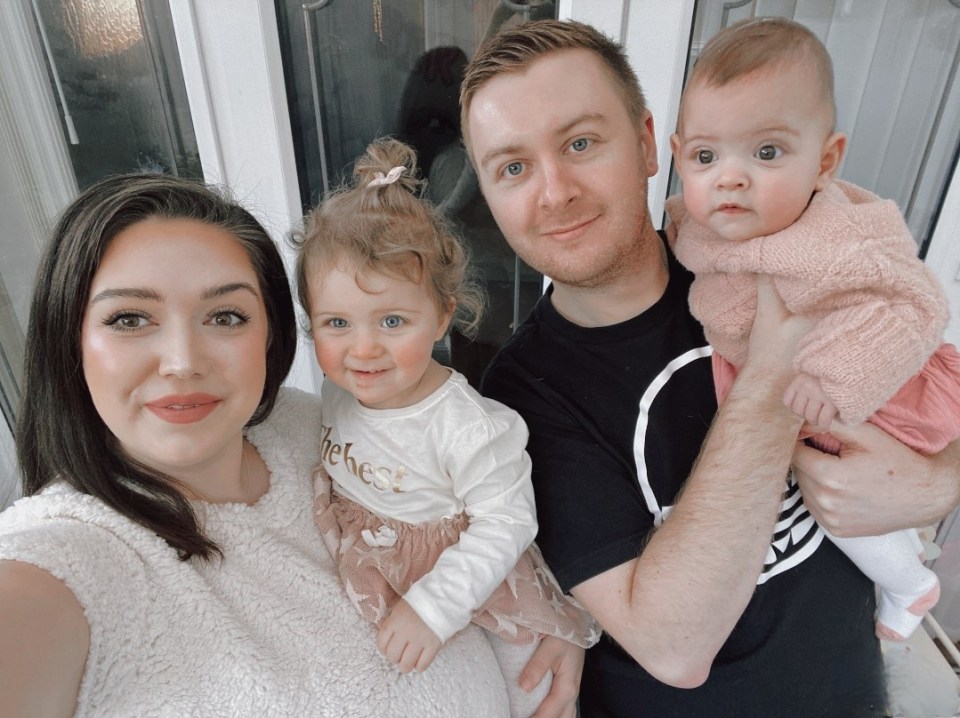 Lucy Carr and James with Felicity and Willow say: 'It’s not easy. We buy 306 nappies a month. And sleep? What’s that?'