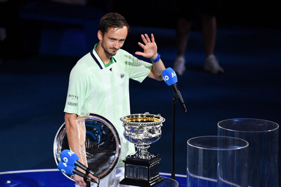 Medvedev had to settle for the runner-up plate for the second year running