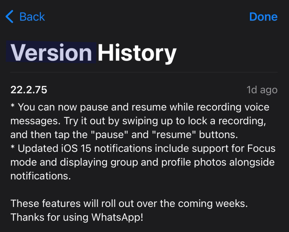 WhatsApp has released a brand new update on iPhone