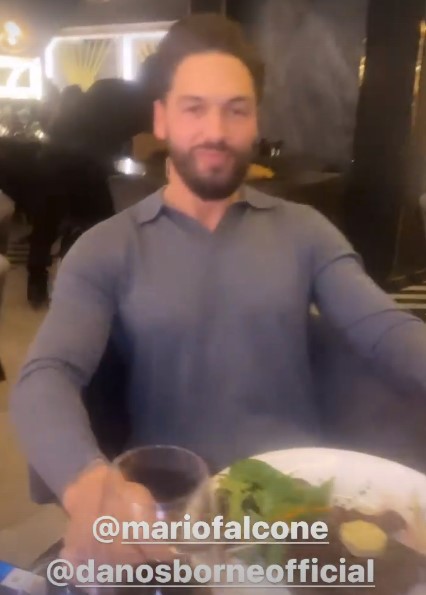 Mario was also on the boys' night out